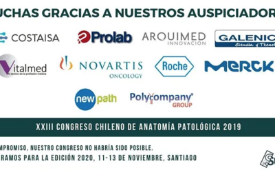 AGRADECEMOS A LOS AUSPICIADORES DE NUESTRO XXIII CONGRESO CHILENO DE ANATOMÍA PATOLÓGICA