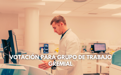 Proceso de votación para la constitución de un grupo de trabajo gremial.